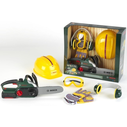 KLEIN MEGA ZESTAW DRWALA II BOSCH PIŁA KASK RĘKAWICE GOGLE NAUSZNIKI 8532