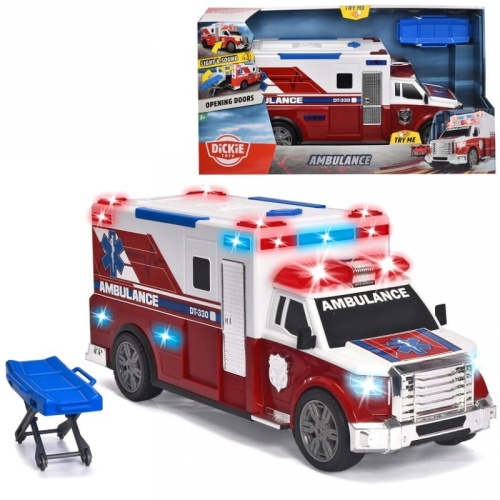DICKIE AS SAMOCHÓD AMBULANS KARETKA POGOTOWIA 33CM 3308389