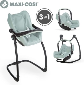 SMOBY KRZESEŁKO DO KARMIENIA DLA LALKI MAXI COSI 3w1 HUŚTAWKA NOSIDEŁKO  240239