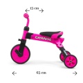 MILLY MALLY ROWEREK 2w1 GRANDE PINK