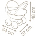 SMOBY BABY NURSE WÓZEK DLA LALEK GŁĘBOKI 220377