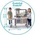 SMOBY KUCHNIA MINI TEFAL EVOLUTIVE Z FUNKCJĄ WODY I REGULACJĄ WYSOKOŚCI 312305