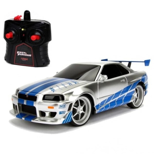 JADA SZYBCY I WŚCIEKLI SAMOCHÓD ZDALNIE STEROWANY BRIAN'S NISSAN SKYLINE GTR 1:16 3206007
