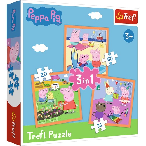 TREFL PUZZLE 3w1 SWEET & LOVELY UROCZE PIESKI 34854