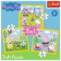 TREFL PUZZLE 3w1 WESOŁY DZIEŃ PEPPY 34849