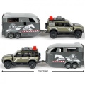 MAJORETTE GRAND ZESTAW DŻOKEJA SAMOCHÓD LAND ROVER Z PRZYCZEPĄ I FIGURKĄ 3776000