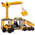 DICKIE CONSTRUCTION STACJA BUDOWLANA VOLVO + 2 POJAZDY 3726009