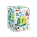 SMOBY ZESTAW 2w1 KONTENER DLA KOTA I WALIZKA WETERYNARZA + MIAUCZĄCY KOT 340302