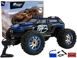 SAMOCHÓD RAJDOWY OFF-ROAD RC NIEBIESKI 2.4G 1:18 35 KM/H KONTROLA PRĘDKOŚCI