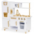 ECOTOYS DREWNIANA KUCHNIA DO ZABAWY BIAŁA 7267