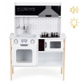 ECOTOYS DREWNIANA KUCHNIA DLA DZIECI ŚWIATŁO DŹWIĘK PLK537