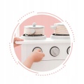 ECOTOYS DREWNIANA KUCHNIA DO ZABAWY Z AKCESORIAMI BIAŁA TK040A