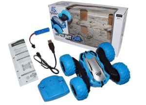 SAMOCHÓD KASKADERSKI ZDALNIE STEROWANY 360 NIEBIESKI