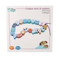 ADAM TOYS PASTELOWE DREWNIANE KORALIKI DO NAWLEKANIA N4036