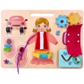 ADAM TOYS DREWNIANA TABLICA MOTORYCZNA DZIEWCZYNKA N2036