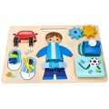 ADAM TOYS DREWNIANA TABLICA MOTORYCZNA CHŁOPIEC N2037