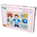ADAM TOYS DREWNIANA TABLICA MOTORYCZNA CHŁOPIEC N2037