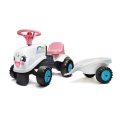 FALK BABY JEŹDZIK TRAKTOREK RAINBOW BIAŁY Z PRZYCZEPKĄ OD 12 M-CY 206B