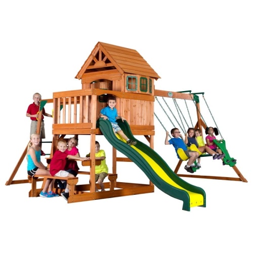 BACKYARD DISCOVERY PLAC ZABAW SPRINGBORO 7W1 DREWNO CEDROWE