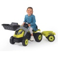 SMOBY TRAKTOR FARMER MAX Z ŁYŻKĄ I PRZYCZEPĄ ZIELONY 710132