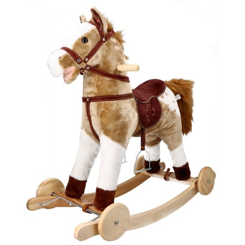 ADAM TOYS KONIK MUSTANG NA BIEGUNACH Z KOŁAMI WYDAJE DŹWIĘKI