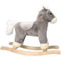 ADAM TOYS PLUSZOWY KONIK NA BIEGUNACH SIWEK WYDAJE DŹWIĘKI