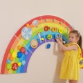 VIGA DREWNIANA TABLICA EDUKACYJNA TĘCZA 44642