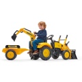 FALK TRAKTOR NA PEDAŁY Z PRZYCZEPĄ ŁYŻKĄ I ŁADOWARKĄ KOMATSU 3-7 LAT 2086Y
