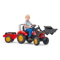 FALK TRAKTOR NA PEDAŁY Z ŁYŻKĄ I PRZYCZEPĄ RED SUPERCHARGER 3-7 LAT 2020M