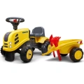 FALK BABY JEŹDZIK TRAKTOREK KOMATSU ŻÓŁTY Z PRZYCZEPKĄ OD 12 M-CY 286C