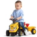 FALK BABY JEŹDZIK TRAKTOREK KOMATSU ŻÓŁTY Z PRZYCZEPKĄ OD 12 M-CY 286C