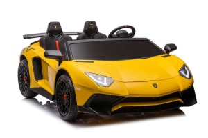 SAMOCHÓD NA AKUMULATOR ŻÓŁTE LAMBORGHINI XXL 24V A8803 