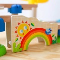 TOOKY TOY DREWNIANY MUZYCZNY TOR KULKOWY KULODROM 44EL. TK744