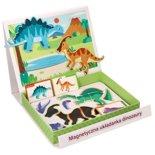 ADAM TOYS UKŁADANKA MAGNETYCZNA DINOZAURY N5019