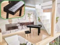 LULILO DOMEK DLA LALEK DREWNIANY FLORO BOHO LED 78 CM