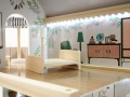 LULILO DOMEK DLA LALEK DREWNIANY FLORO BOHO LED 78 CM