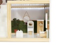 LULILO DOMEK DLA LALEK DREWNIANY FLORO BOHO LED 78 CM