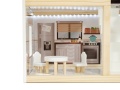 LULILO DOMEK DLA LALEK DREWNIANY FLORO BOHO LED 78 CM