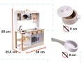 LULILO KUCHNIA DREWNIANA MDF DLA DZIECI KUKETO 85 CM Z AKCESORIAMI