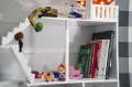 LULILO REGAŁ NA KSIĄŻKI PÓŁKA DOMEK NA ZABAWKI 2W1 CALLA 116 CM