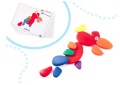 KOLOROWE KREATYWNE KAMYKI UKŁADANKA MONTESSORI KX6288