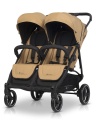 EURO-CART WÓZEK SPACEROWY BLIŹNIACZY DOBLO CAMEL