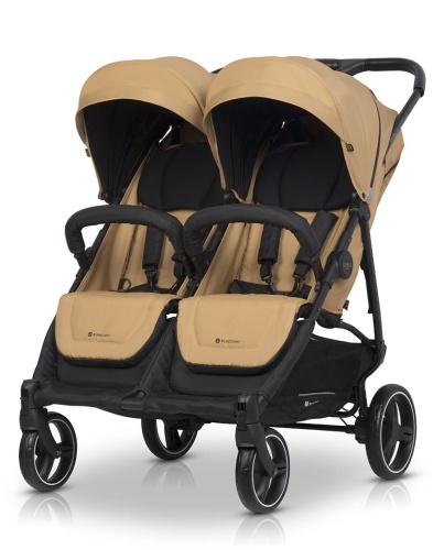 EURO-CART WÓZEK SPACEROWY BLIŹNIACZY DOBLO CAMEL