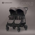 EURO-CART WÓZEK SPACEROWY BLIŹNIACZY DOBLO TAUPE