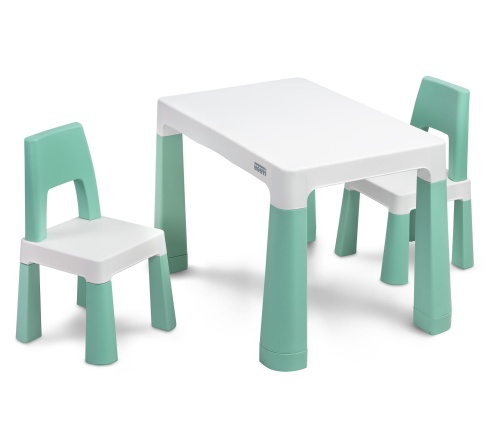 TOYZ STOLIK DZIECIĘCY + 2 KRZESEŁKA MONTI MINT