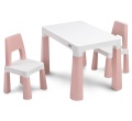 TOYZ STOLIK DZIECIĘCY + 2 KRZESEŁKA MONTI PINK