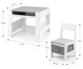MILLY MALLY ZESTAW MEBLI DLA DZIECI STOLIK + 2 KRZESEŁKA SVEN WHITE