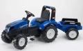 FALK DUŻY TRAKTOR NA PEDAŁY Z PRZYCZEPĄ NEW HOLLAND 3-7 LAT 3090B