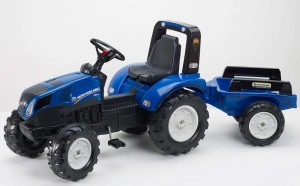 FALK DUŻY TRAKTOR NA PEDAŁY Z PRZYCZEPĄ NEW HOLLAND 3-7 LAT 3090B