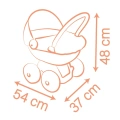 SMOBY BABY NURSE WÓZEK DLA LALEK GŁĘBOKI 220395